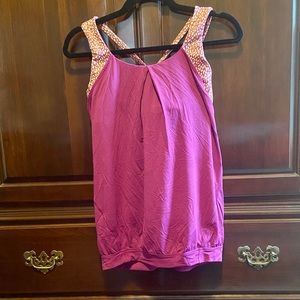 Lululemon purple tank top, size 8.